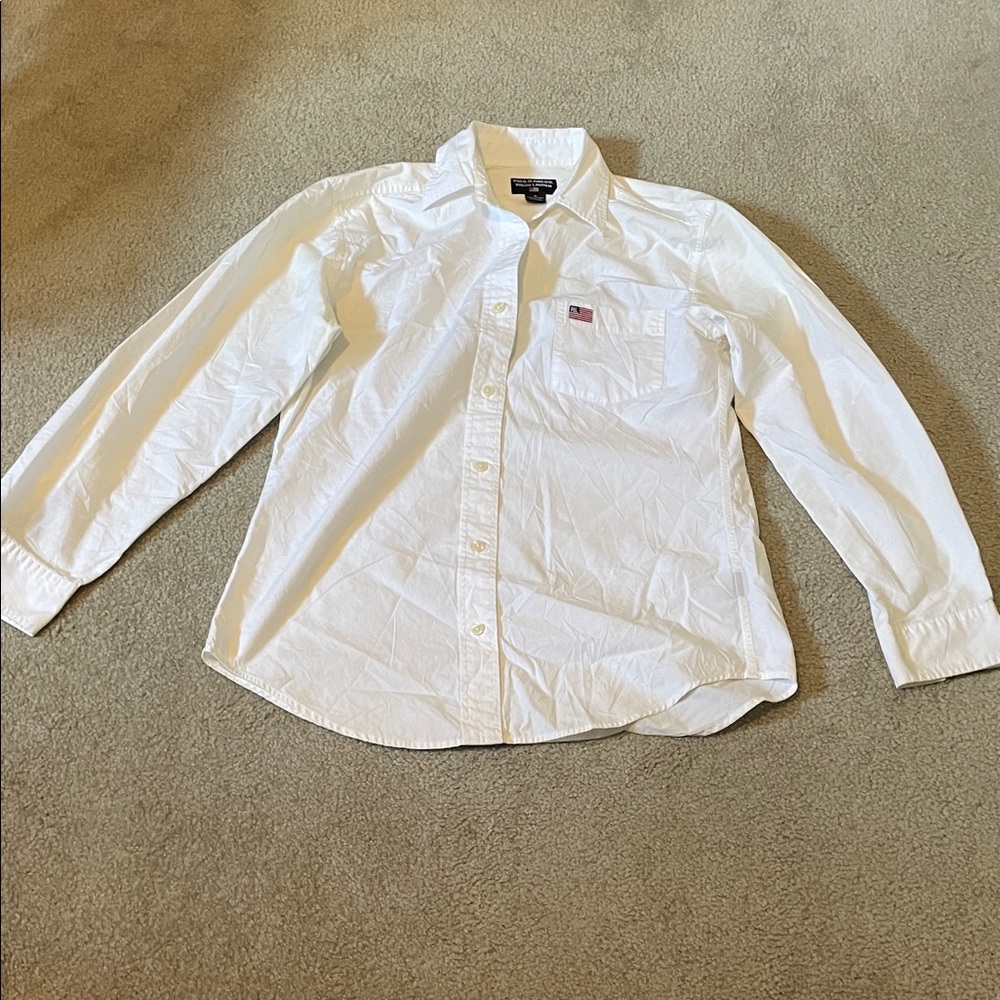 Ralph Lauren White Button-Down Shirt